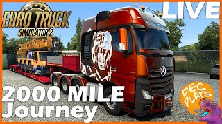 2000 Mile Trip - EuroTruck Sim 2 - LIVE