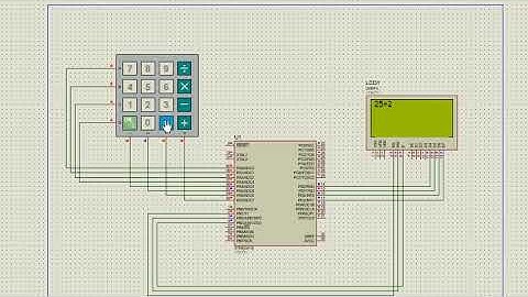 AVR projects/Calculator using ATmega16 with 4*6 LCD and 4*4 Keypad