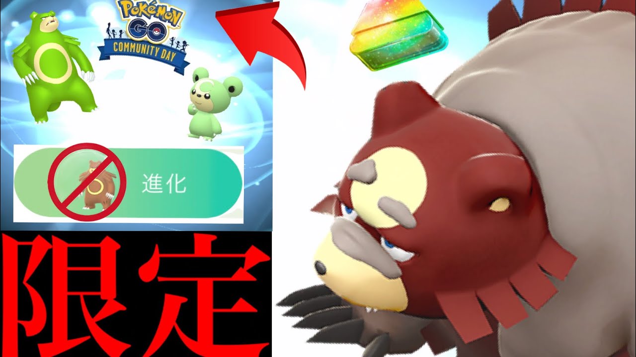 コミュデイ 速報 驚愕 まさかの超限定 の時までガチグマは待つべき ポケモンgo ヒメグマ コミュニティデイ Ursaluna 満月 色違いポケモン Youtube