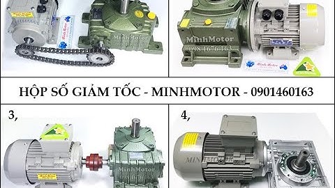 Hộp giảm tốc trục vít WPO VW 155, trục vuông góc, 0968140191, MinhMotor