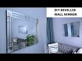 DIY  WALL MIRROR USING BEVELLED MIRROR TILES/ WALL DECOR 2021