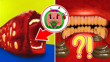 Is It possible To Be Swallowed By A Monster, Save Lil Cocomelon And Come Back Alive | Gmod Nextbots