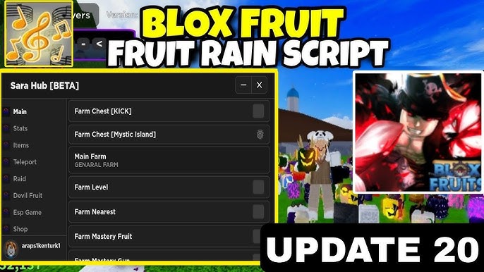 Desapego Games - Roblox > Melhor Script ATUALIZADO BLOX FRUITS ANTI BAN,  VARIAS FUNÇÕES. UPTADE 20