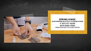 Spring Hinge Or Self-Closing Hinge 4 With 58 Radius