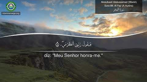 سورة 89. الفجر (ترجمة باللغة البرتغالية) | عبد الباسط عبد الصمد (رواية ورش)