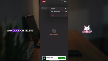 How to delete a playlist in MUSIC X PRO