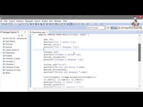 Aprende a programar en Java: Argumentos. Parametros por Valor y por Referencia