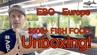 EBO Fish Food Unboxing!!! #AquaMalik #FishFood for #ZebraPleco #Angelfish #Discus #Pleco #Breeding