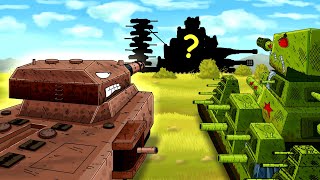 ALL EPISODES ABOUT: KV 44 and American Ratte against an unknown monster - Cartoons about tanks