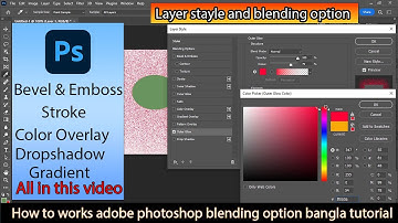 🎨 Mastering Photoshop: Stroke, Drop Shadow, Gradient, Color Overlay 🎨