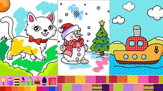 Coloring book for kids - Doodle, Color & Draw Game | Android Gameplay (All levels) screenshot 1