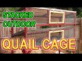 STACKED COTURNIX QUAIL CAGE - How to build an outdoor stacked quail cage