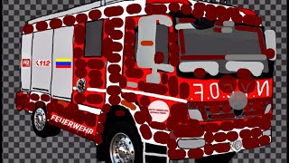 OLD MERCEDES-BENZ ACTROS ENGINE FOR NORTH YANKE CIVIL DEFENCE FORCE FEUERWEHR 112.