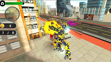 Helicopter Robot Transform War: Robot Helicopter Action Game #3 - Android Gameplay