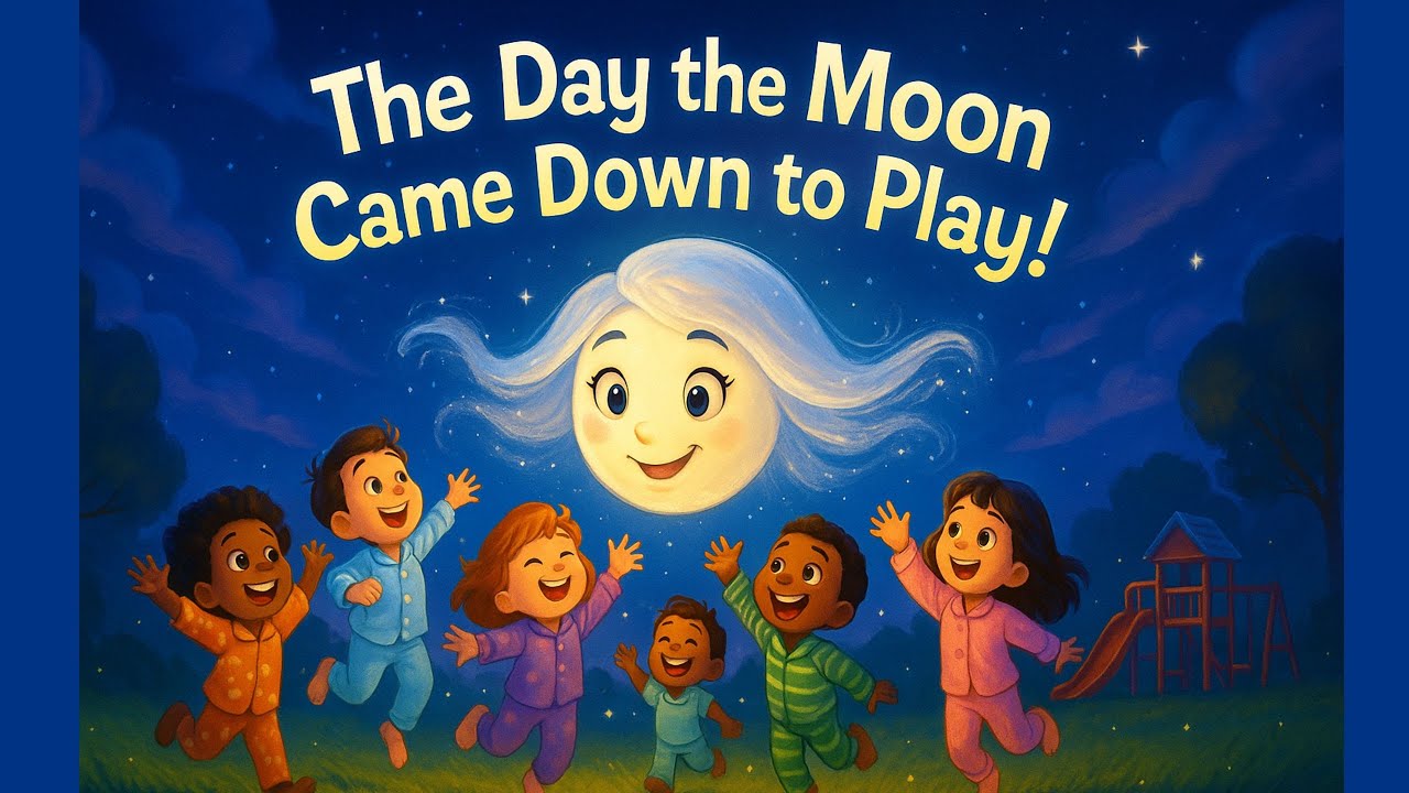 The Day the Moon Came Down to Play | Latest Song for Kids 2025 | Magical Nursery Rhyme for Kids