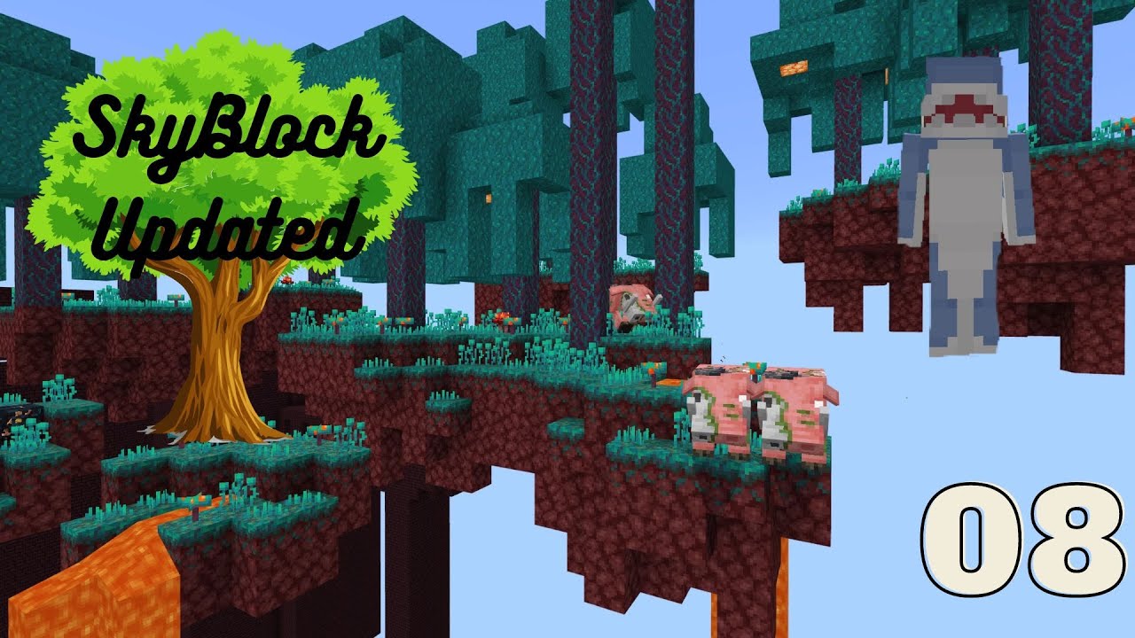 Minecraft SkyBlock Updated Ep. 8 | Nether Unlocked! | - YouTube