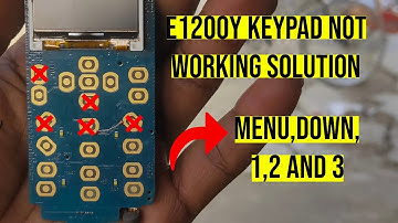 Samsung E1200y Menu,Down,1,2 And 3 Key Not Working Solution | Samsung Not Working Jumper #jumper