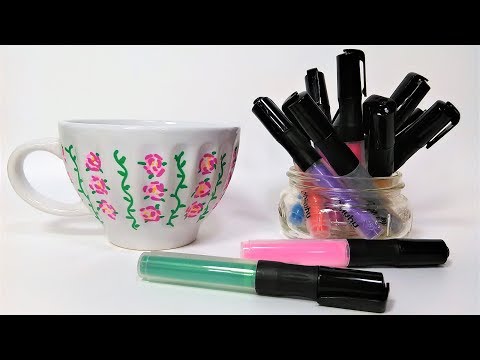 Acrylic Paint Pen Test on Ceramics {Will it work?}