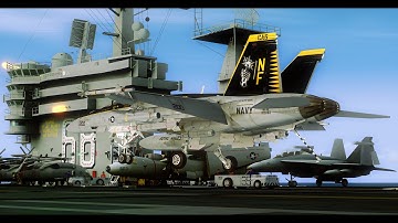 FSX VRS F/A-18 Carrier Ops & Air to Air Refueling