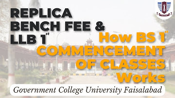 GCUF Replica 3rd Merit Lists | LLB Merit Lists | Why Some of Departements are not Calling for Class