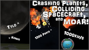 KSP: Messing With HyperEdit: 1,000,000x Gravity + Epic Collisions!