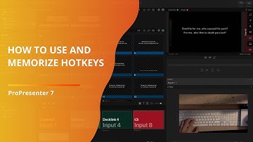 ProPresenter 7 Tutorial: How to use hotkeys (the little letters in the yellow boxes on the slides)