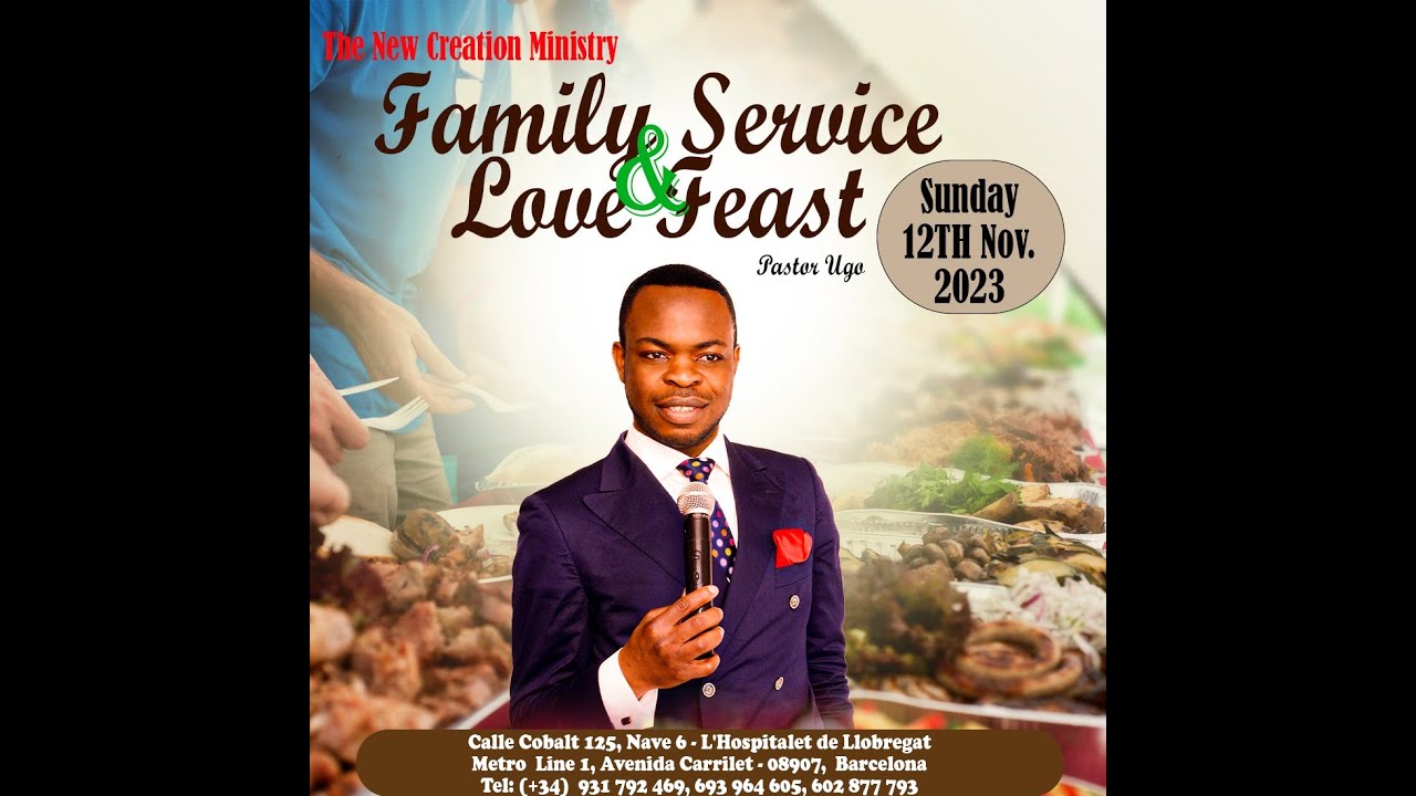 Family Service & Love Feast | Learning from the Trinity | Pastor Ugo | Sunday, 12th November 2023