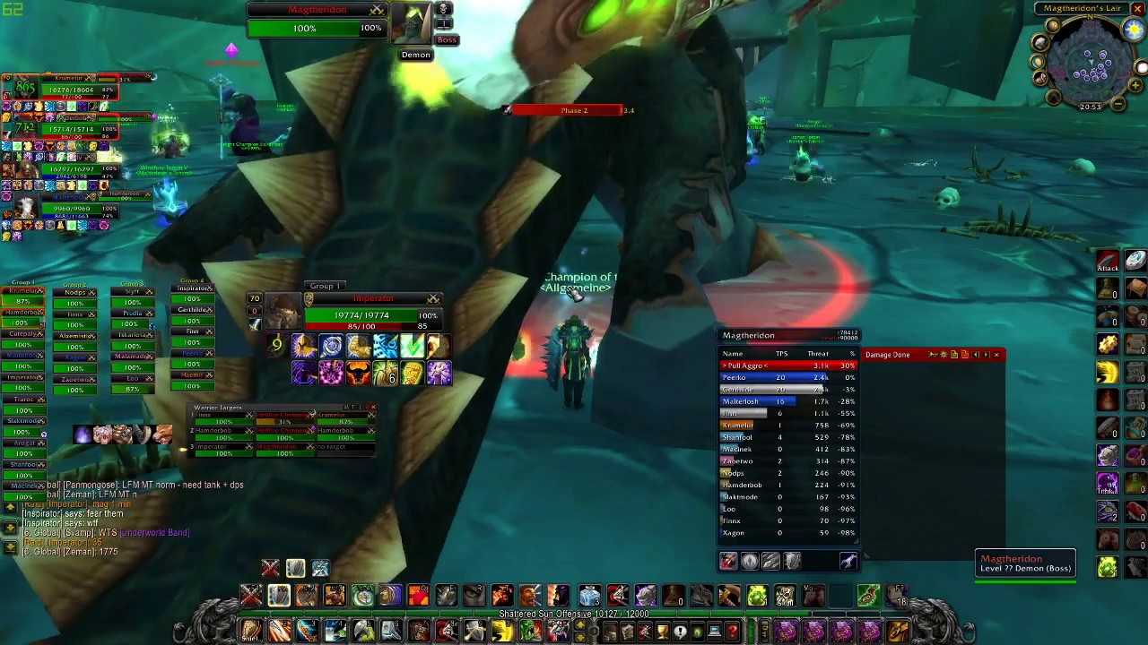 Magtheridon's Lair Tank POV