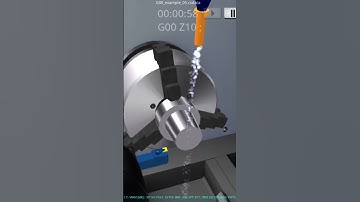 G90 in CNC | What is G90 in Fanuc | #simulator​​ #cnc​#boringOperations​ #cnc #machine #shorts