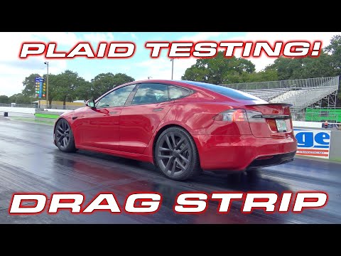 2.01 to 60 MPH * PLAID DRAG STRIP TESTING * Tesla Model S Plaid full performance tests 1/4 Mile