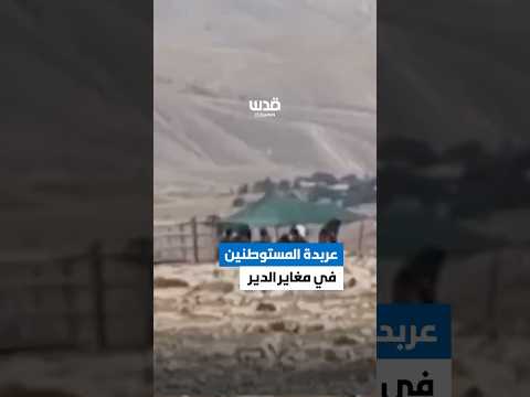 مستوطنون يعربدون في تجمع مغاير الدير بين رام الله وأريحا