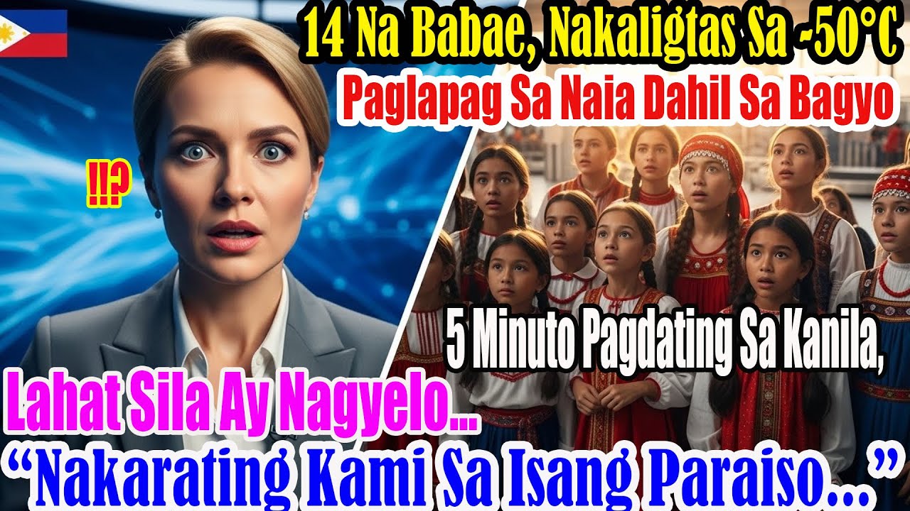 14 kabataan mula Arctic Russia (-50°C) nag-emergency landing sa NAIA; 5 minuto, di-pangkaraniwan!!!!