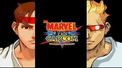 Marvel vs Capcom | Duo Team Attack | Ryu & Captain Commando