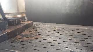 John Deere exhaust filter cleaning at our service center.