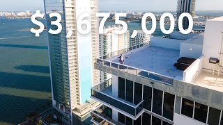 Touring a $3,675,000 Miami Penthouse with MASSIVE ROOFTOP TERRACE