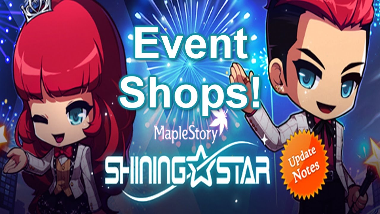MapleStory Shining Star Update Event Shops! YouTube
