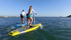 This is a paddleboard and a stepper put together