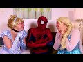Spiderman  frozen elsa prank maleficent  pink spidergirl w  joker poison ivy hulk