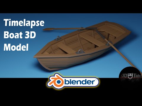 Boat Timelapse Blender 2.8 3D Model Speed Model