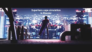 Superhero cape simulation in Blender