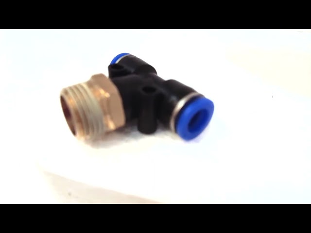 PowerHouse 3/8 Inch Male Tee Push Type Fitting 8 mm APB 8-03 with 6 Months Warranty PowerHouse 8 mm 3/8 Inch Push Tee fitiing with male thread, 8-03 with 6 Months Warranty