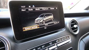 How to Enable or Disable Touchpad in Mercedes V Class W447 ( 2014 - now )