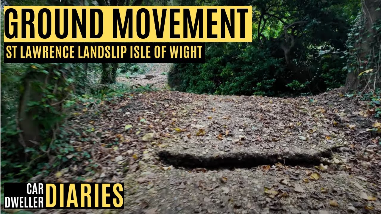 Ongoing ground movement at the St Lawrence landslip, Isle of Wight