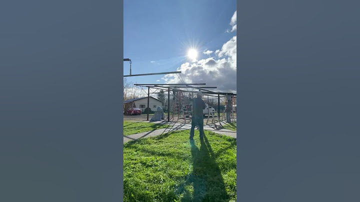 Making a carport out of steel pipe