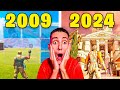 Reaccion a la evolucin de fortnite 2009vs2024 increible