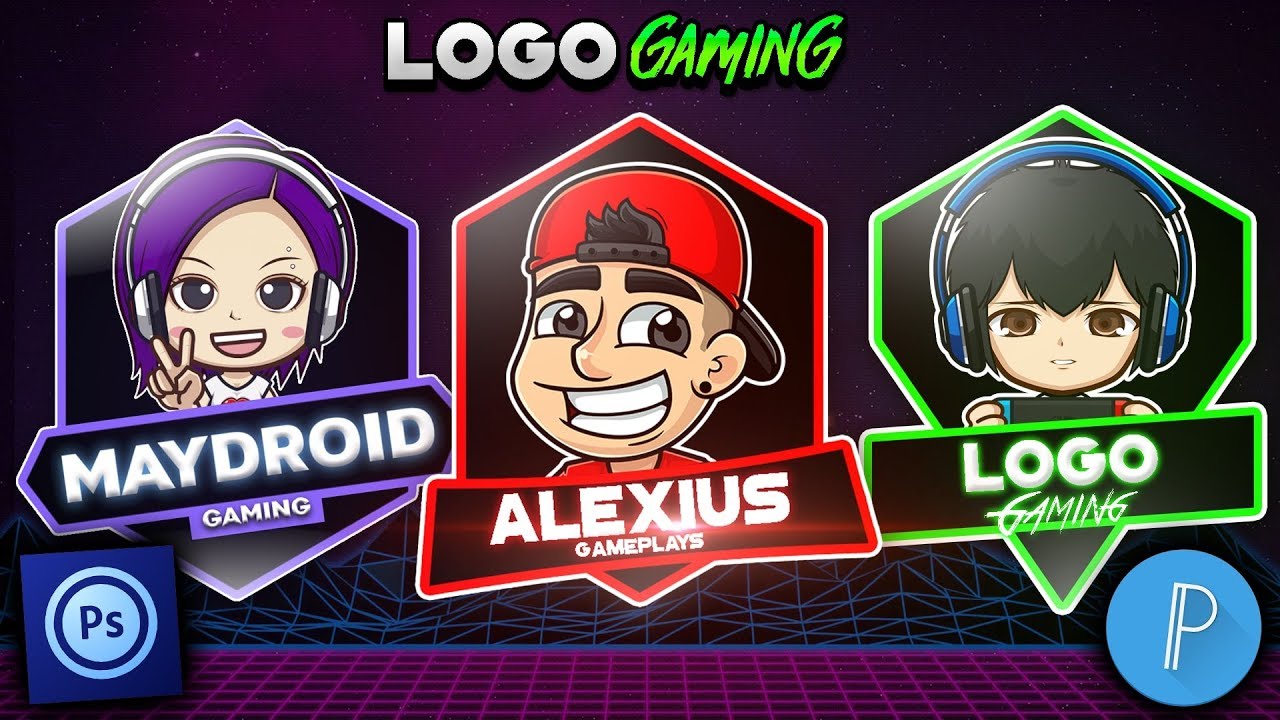 Como Crear Un Logo Gaming Desde Android Ps Touch Pixellab Alexius Tv Youtube