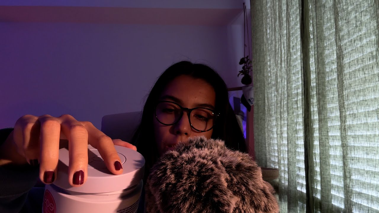 another ASMR video (tapping, cap sounds, fluffy mic, whispers etc.)