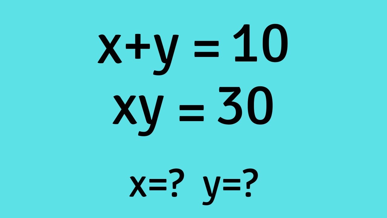 Spain | Spain Math Olympiad | Very nice algebra math equation | Can you ...