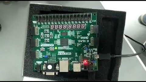 FSM sequence detection of "1011" on FPGA board