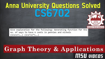 CS6702 GTA | Generating function for the no. of ways to have n cents in pennies and nickels